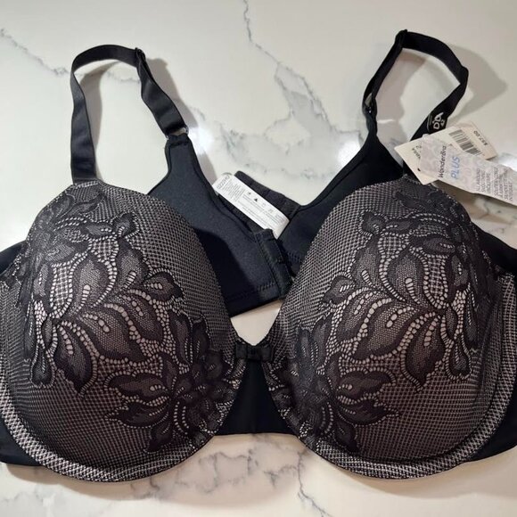 WonderBra Plus Lace Underwire Bra 4401H - Size 42DD (NWT) - Picture 1 of 8